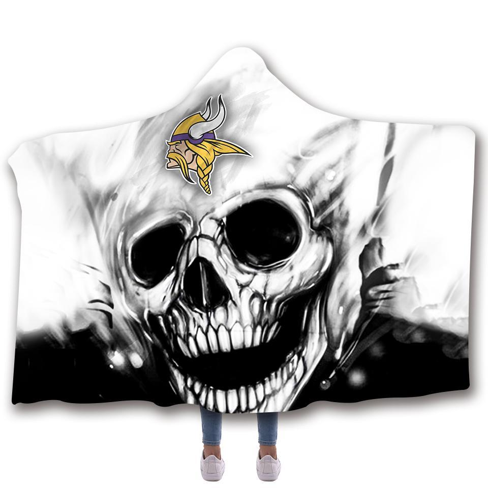 MINNESOTA VIKINGS CLASSIC 3D HOODED BLANKET