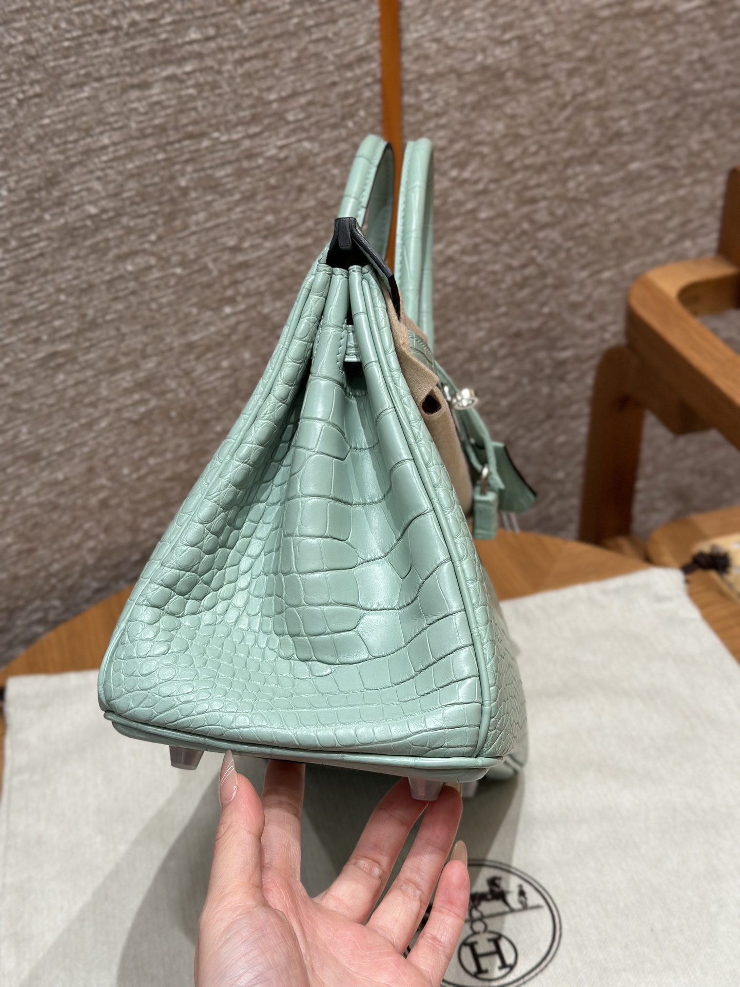 Hermes Birkin 6W Menthe Handbag (Handmade to Order)