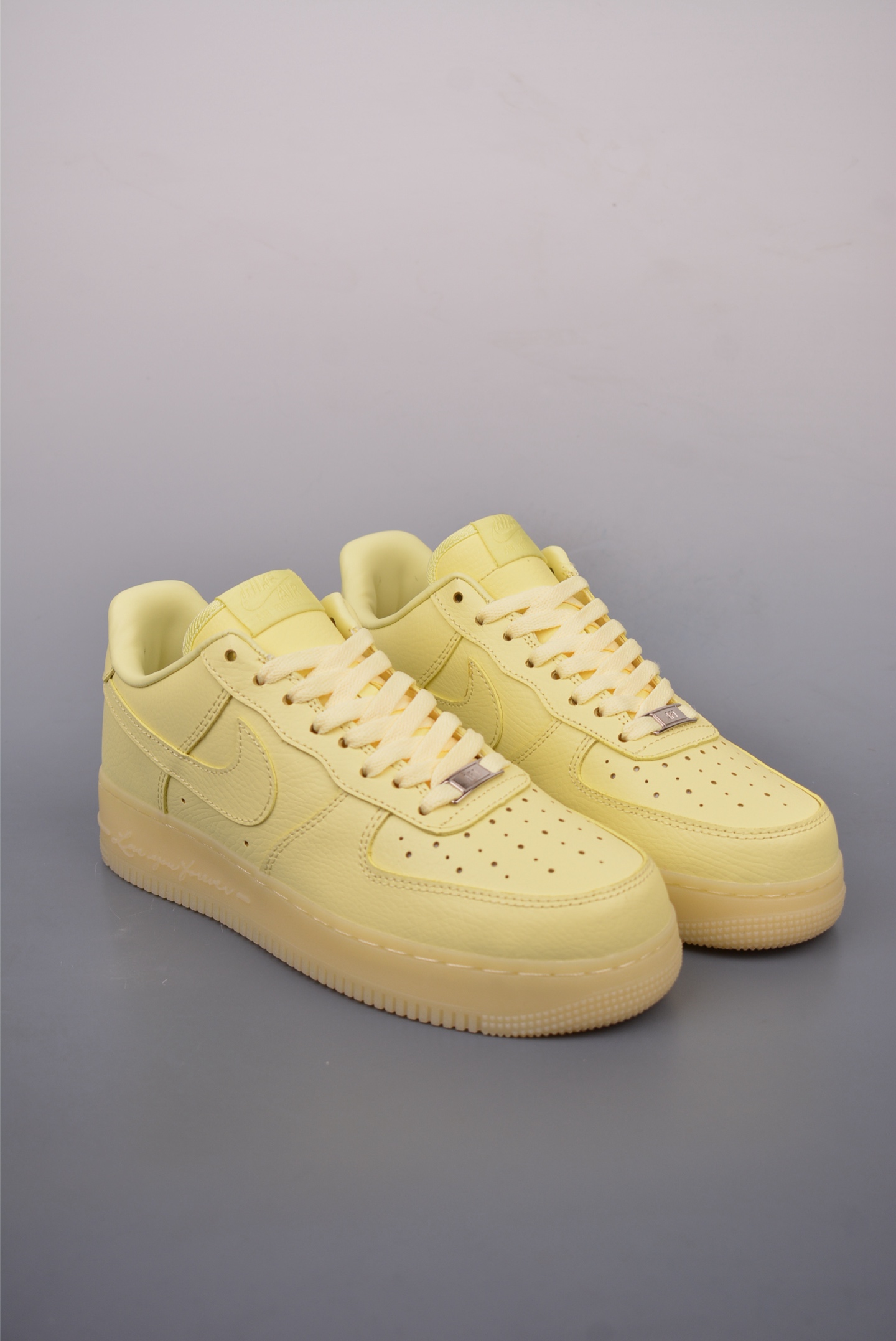 NOCTA x Nike Air Force 1 SP Citron TintLove You Forever Leather Light Yellow CZ8065-800