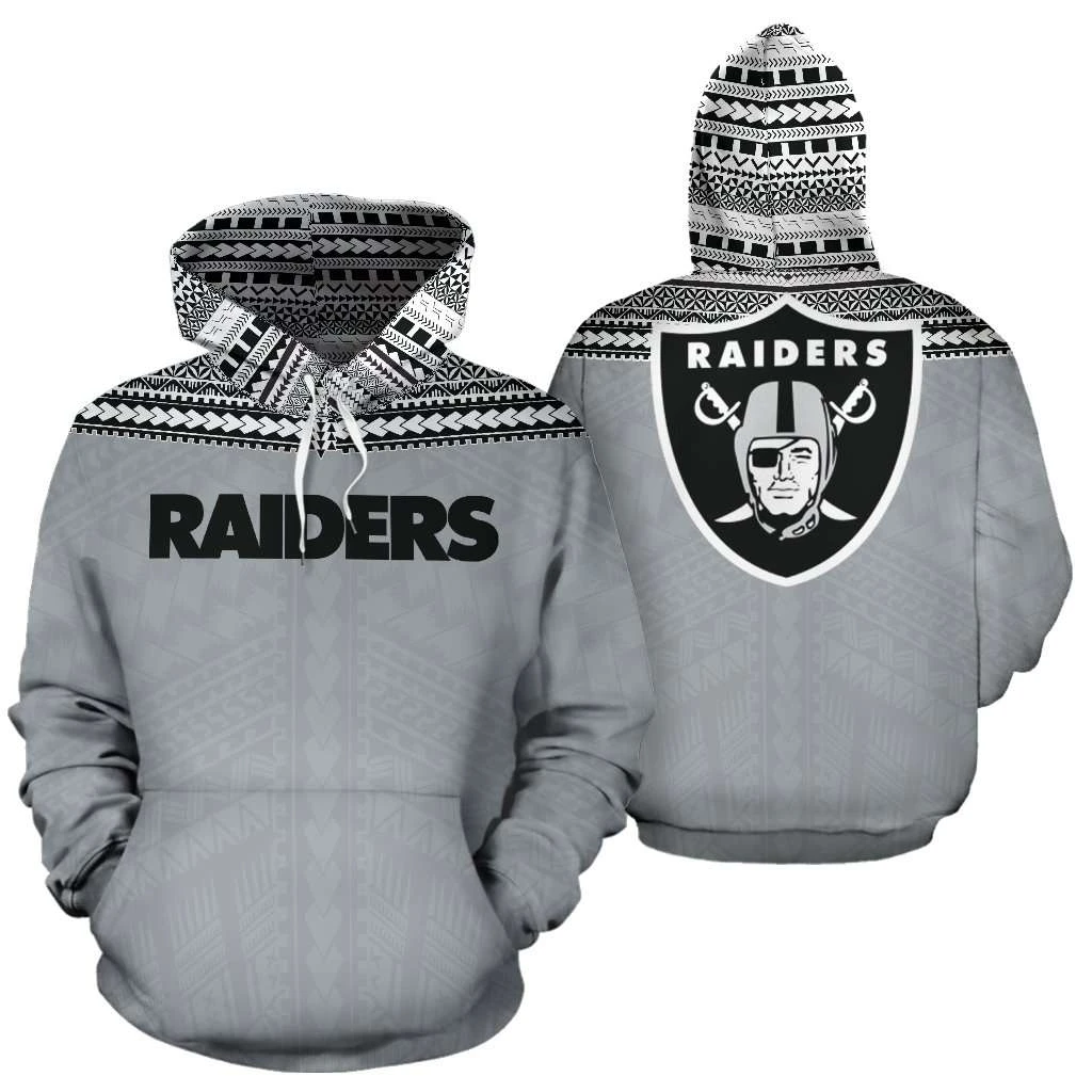 LAS VEGAS RAIDERS 3D CHRISTMAS HOODIE ABC04