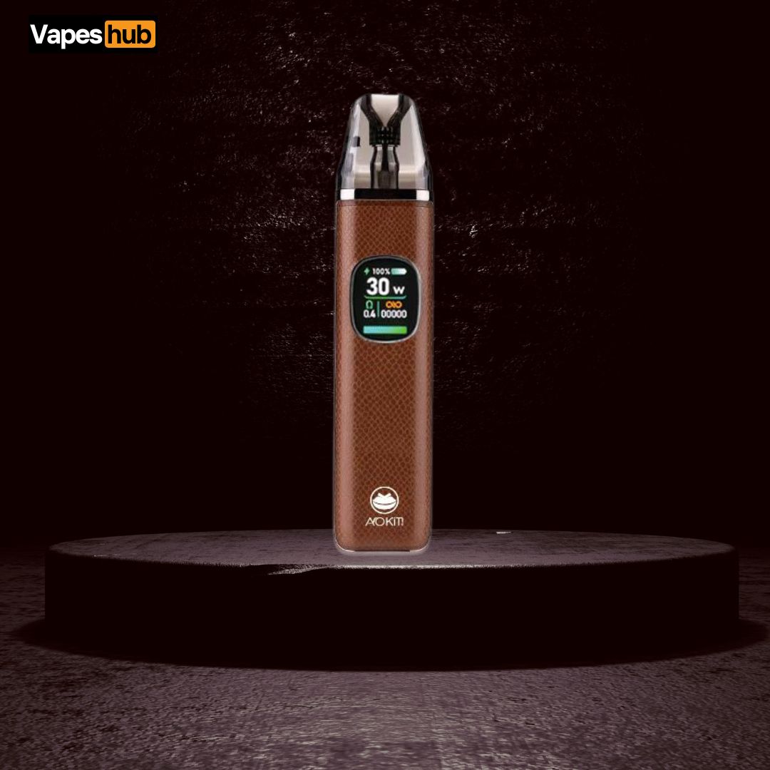 XLIM PRO 2 – Elegant Leather Vape | Brown Business Edition | EZ2 Pod Compatible