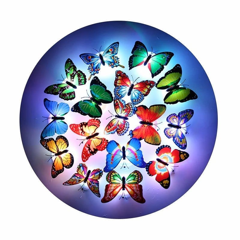 (🌲Early Christmas Sale- SAVE 49% OFF)3D LED Butterfly Decoration Night Light(4 Pcs/Set)-BUY 4 SETS GET 3 SETS FREE & FREESHIPPING
