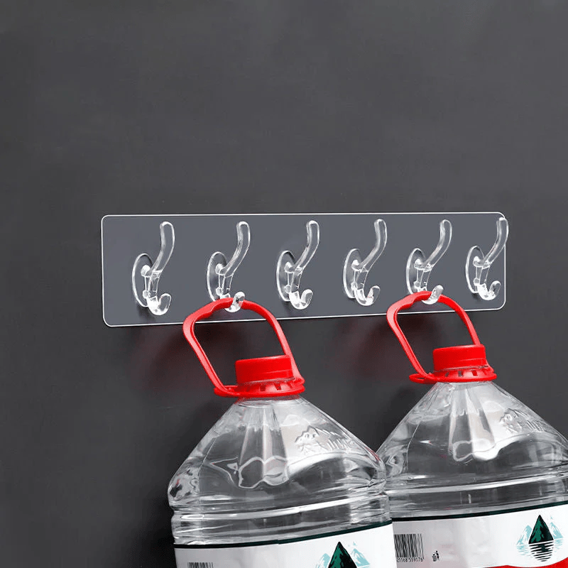 (🎉New Year Sale - 49% OFF) Multifunctional Transparent 6 Hooks ⚡