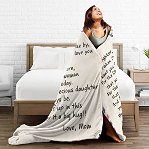 (🎁2024 New Year Hot Sale🎁)🎁Daughter's Gift - Letter Blanket Gift- Sweet Words To My Daughter (49% OFF TODAY)