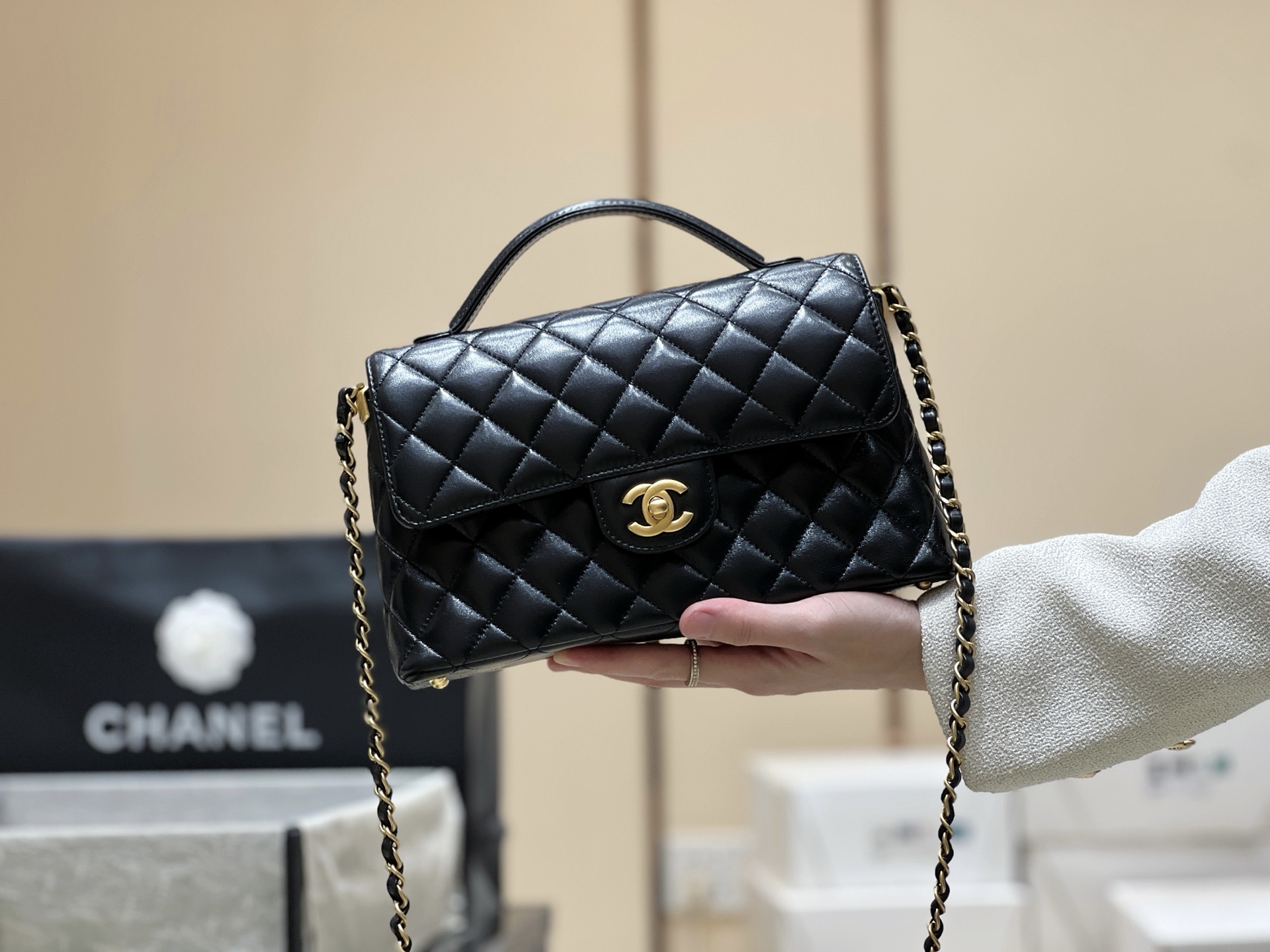 Chanel 25P Spring/Summer Preview Series Horizontal Kelly Handle Bag AS5356 00128