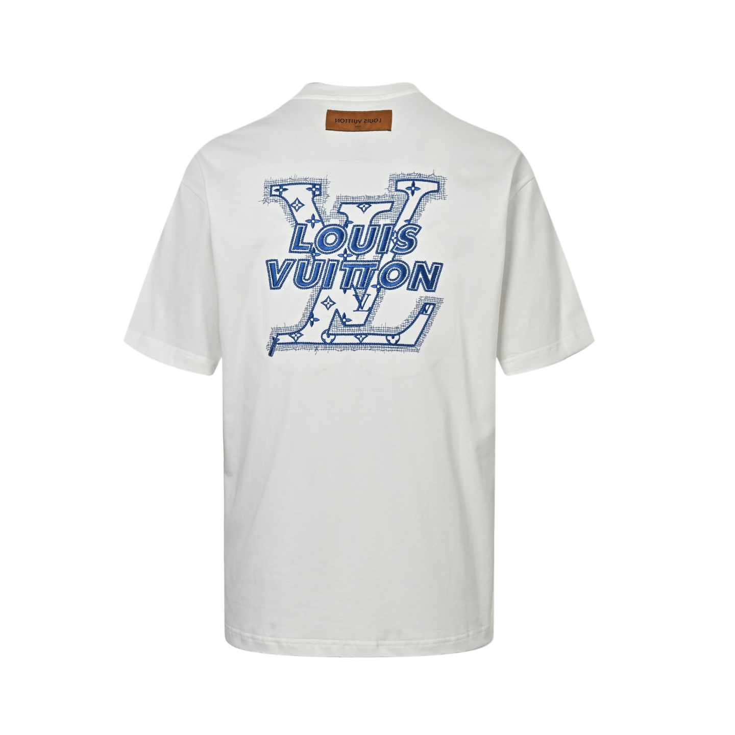 Louis Vuitton 25ss show style three-dimensional embroidered letter short sleeve
