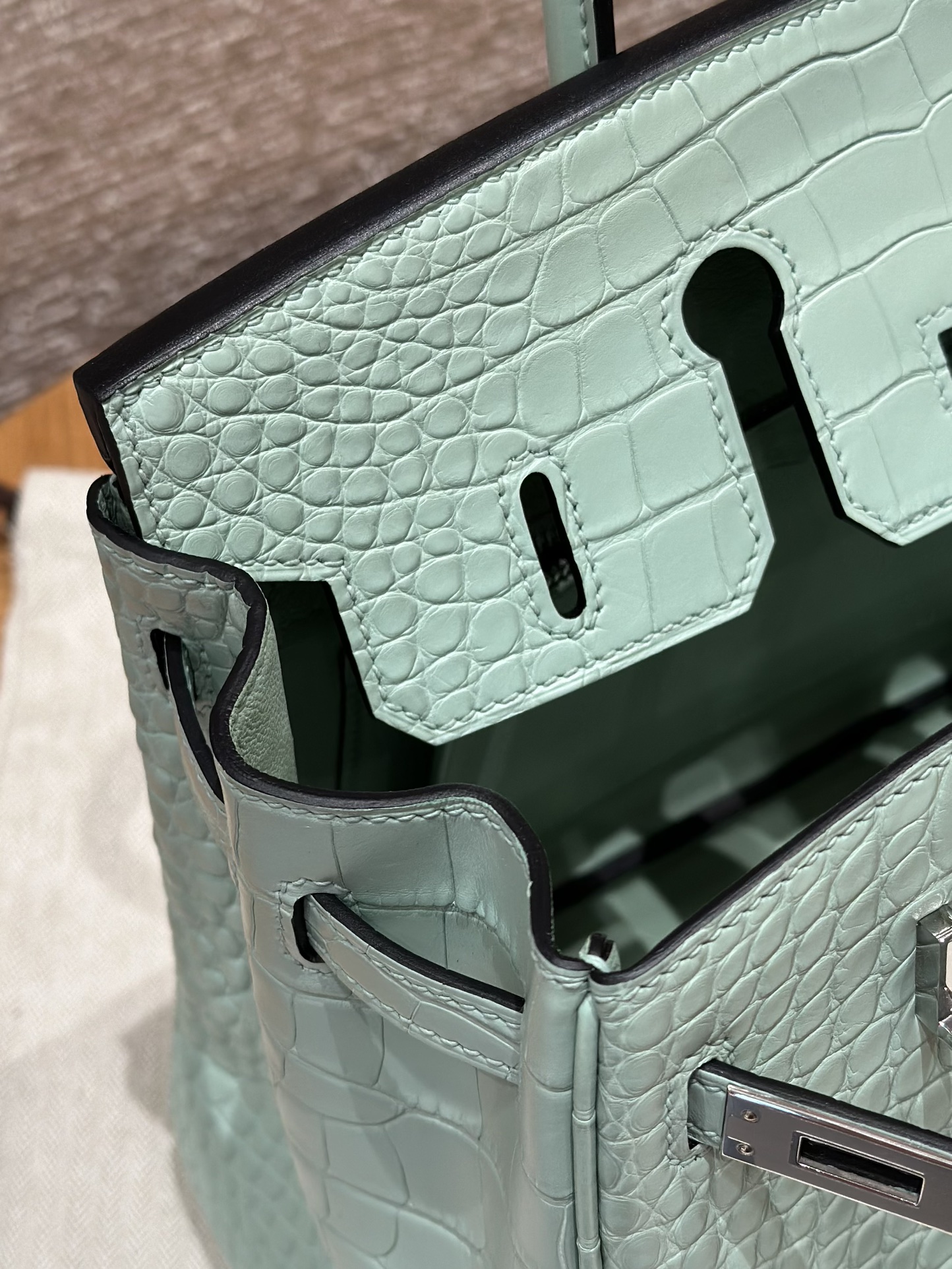 Hermes Birkin 6W Menthe Handbag (Handmade to Order)