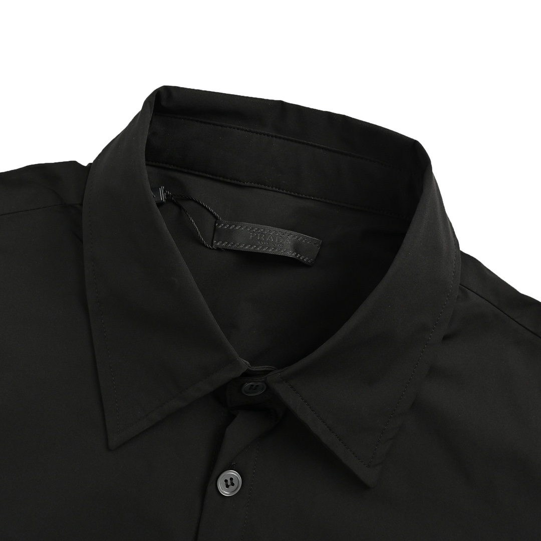 Prada 24Fw Classic Pocket Triangle Logo Shirt