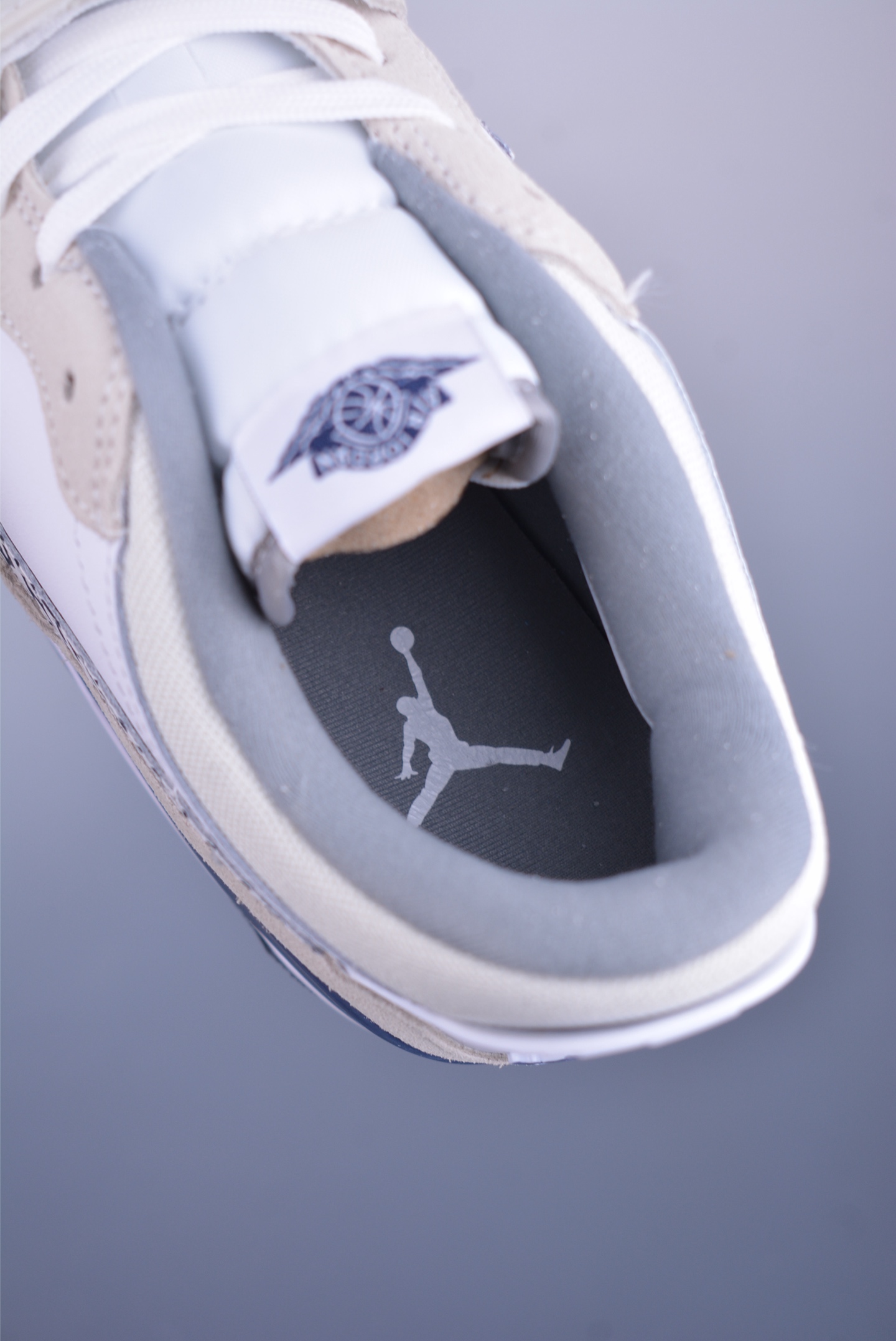 Air Jordan Legacy 312 Low basketball shoes leather white gray navy blue crackle CD7069-124