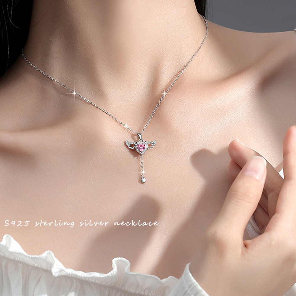 🔥Last Day 50% OFF🔥Cupid Heart Angel Wings Chain📦BUY 2 GET 10% OFF & FREE SHIPPING NOW