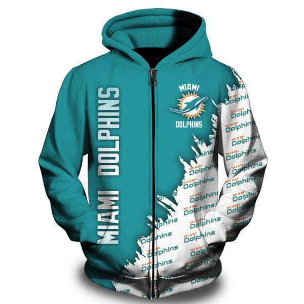 MIAMI DOLPHINS 3D HOODIE PRINTED VIP 36