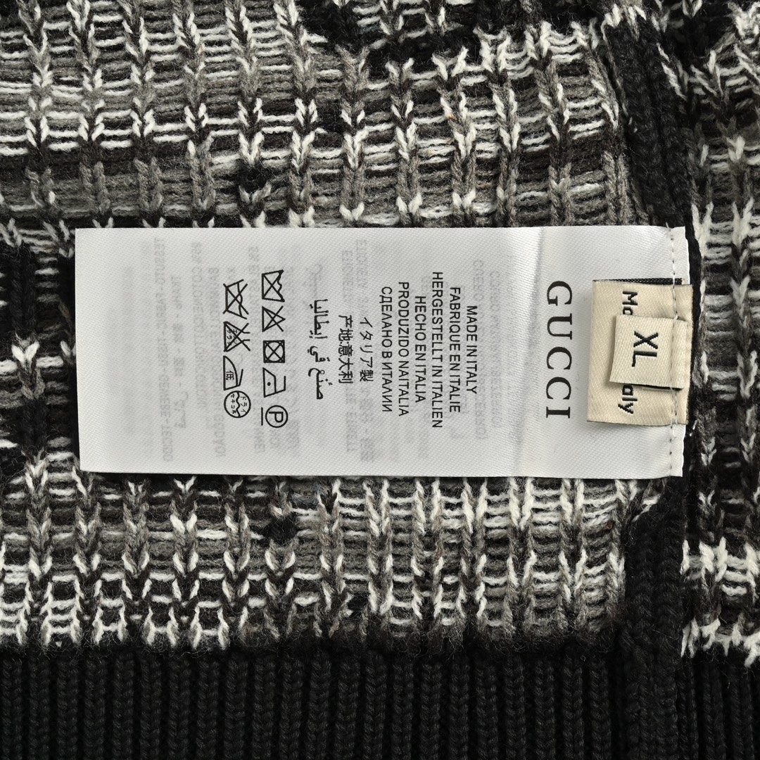 Gucci 24Fw Classic Interlocking G Jacquard Crew Neck Sweater