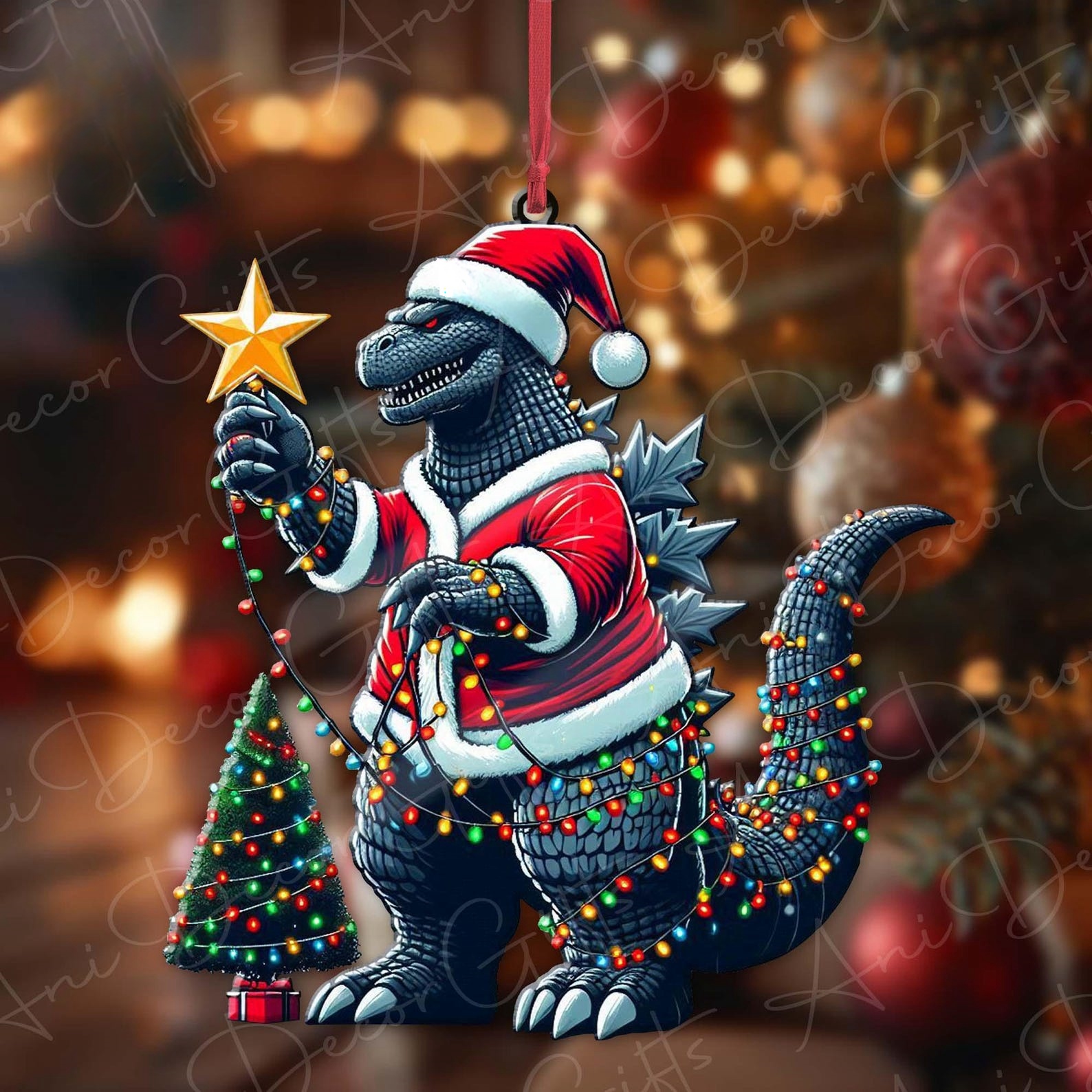 Gzilla Christmas Ornament