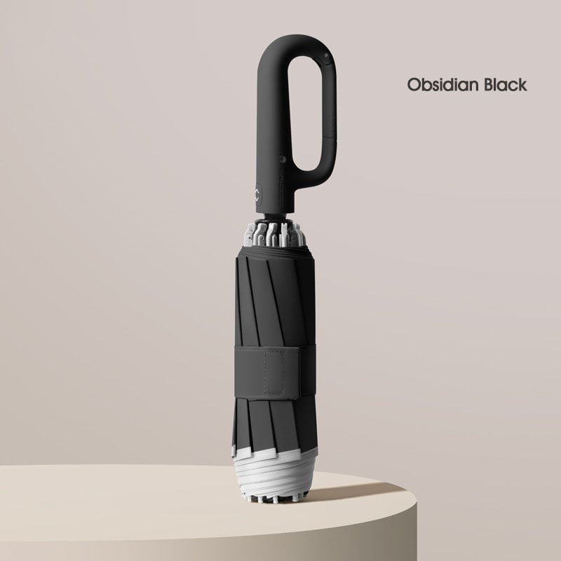 Ring buckle umbrella, Reflective Safety Strip, Sturdy Windproof, Travel Portable