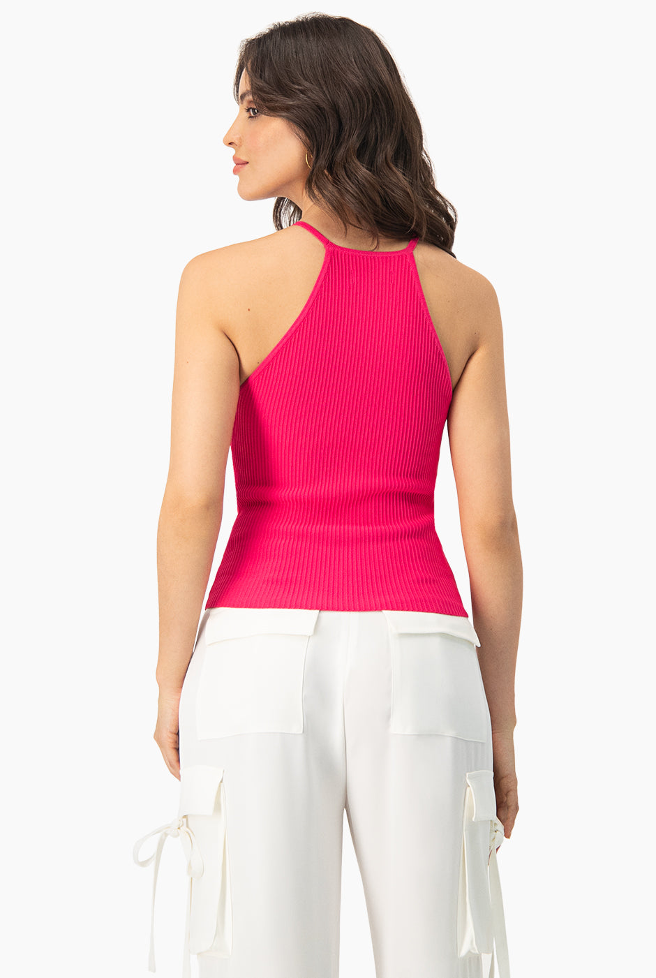 Slim Top Halter Rib