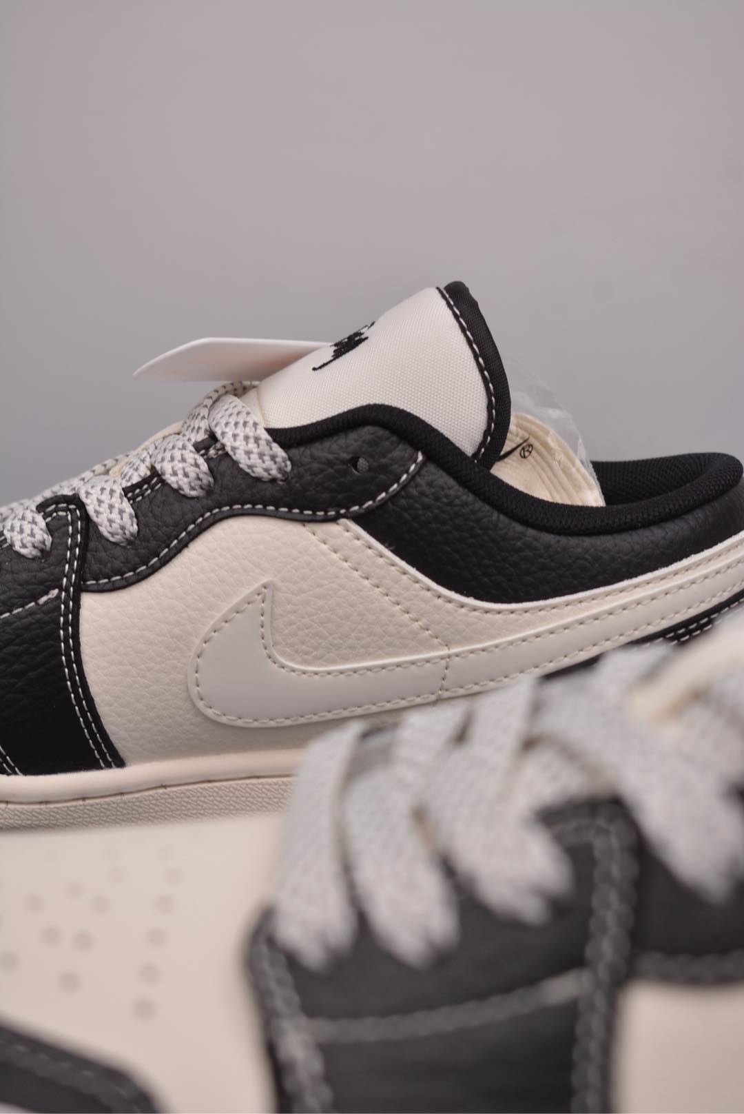 Stussy x Nike Air Jordan 1 Low OG Black Beige White XX3318-507