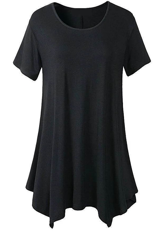(2024 spring hot sale 50% off Women's）💥 Summer Mid-length Short-sleeved T-shirt Loose Round Neck