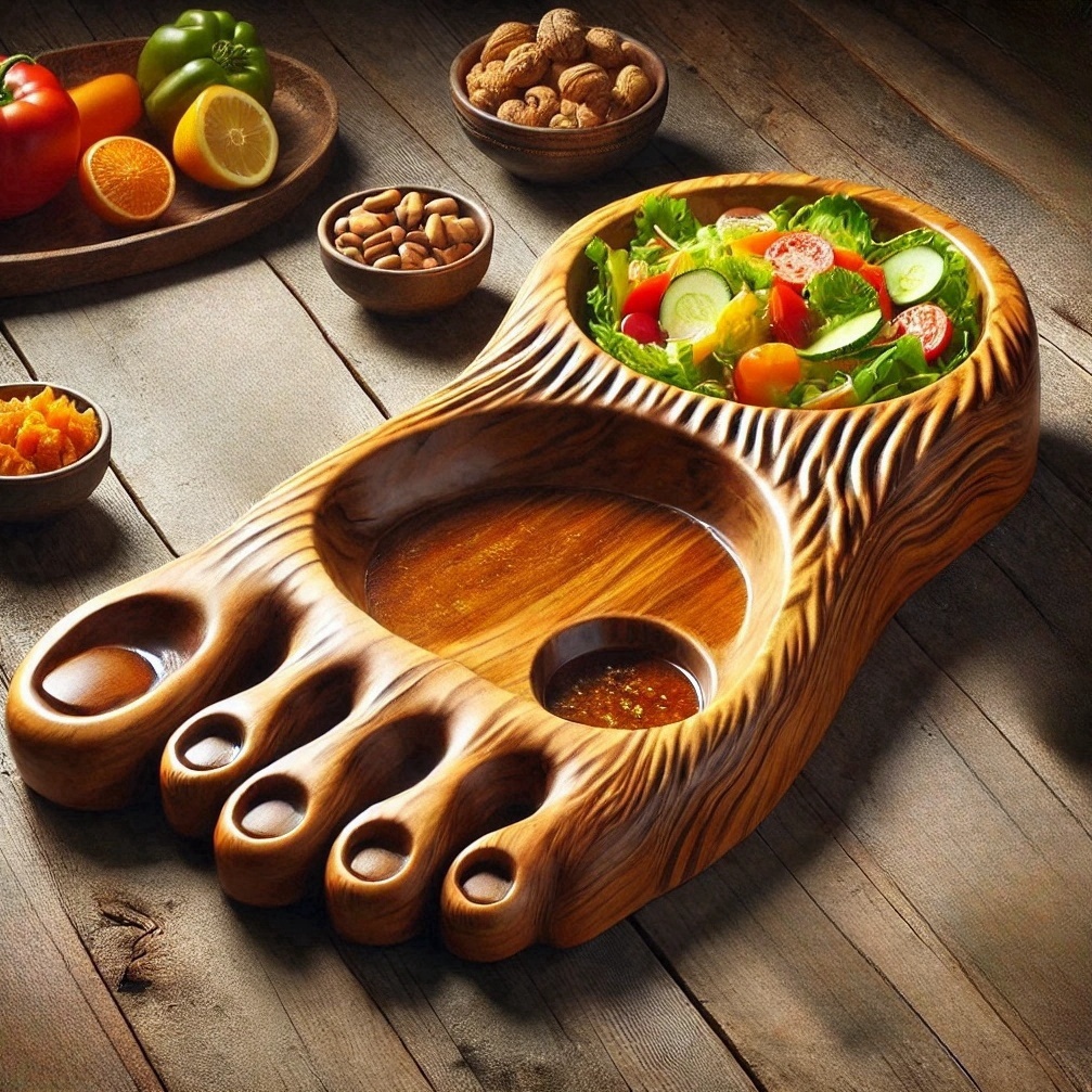 Bigfoot Footprint Serving Dish Set