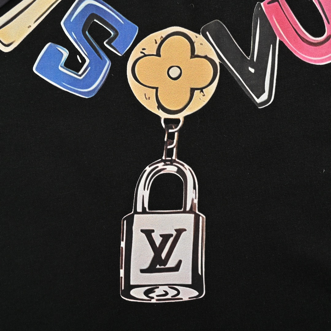 Louis Vuitton 24ss colorful necklace pendant short sleeve