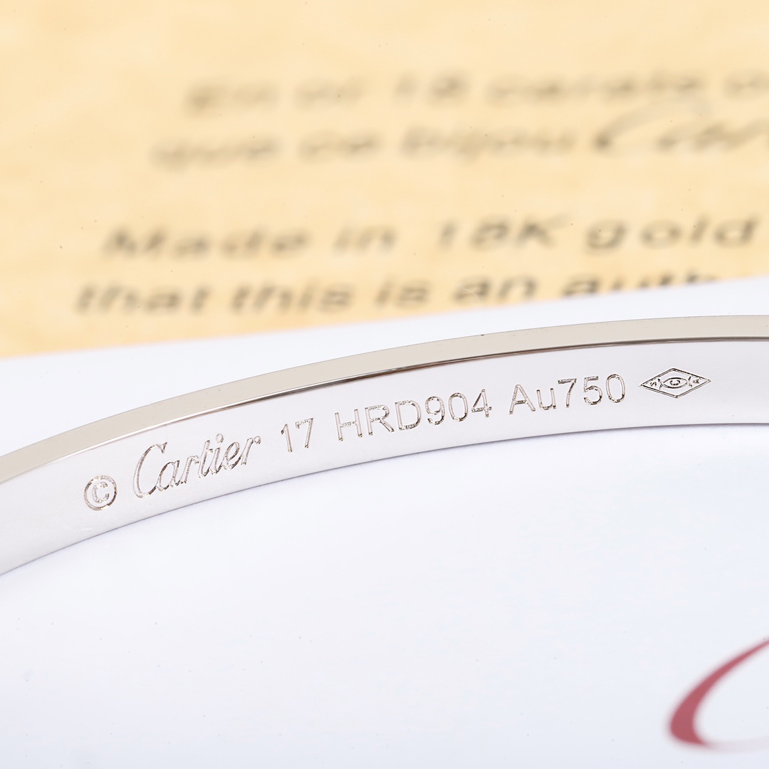 Cartier Love narrow version full diamond bracelet