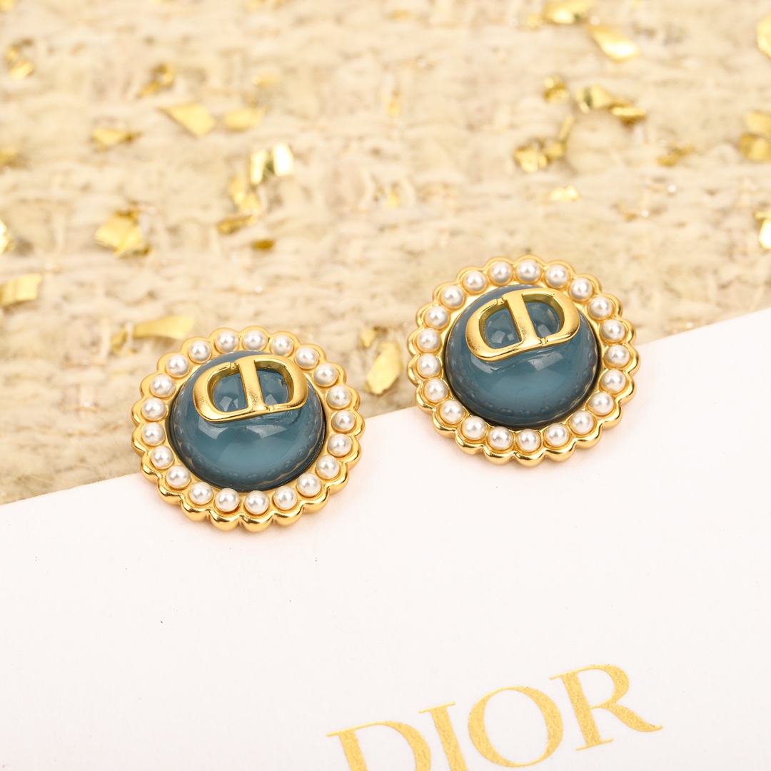 Dior glass bead earrings