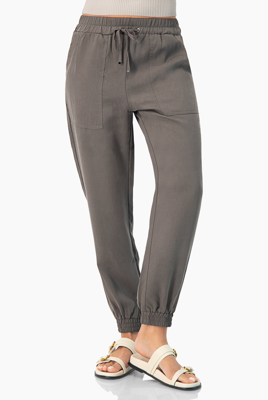 Pantalón Jogger Combinación Lino