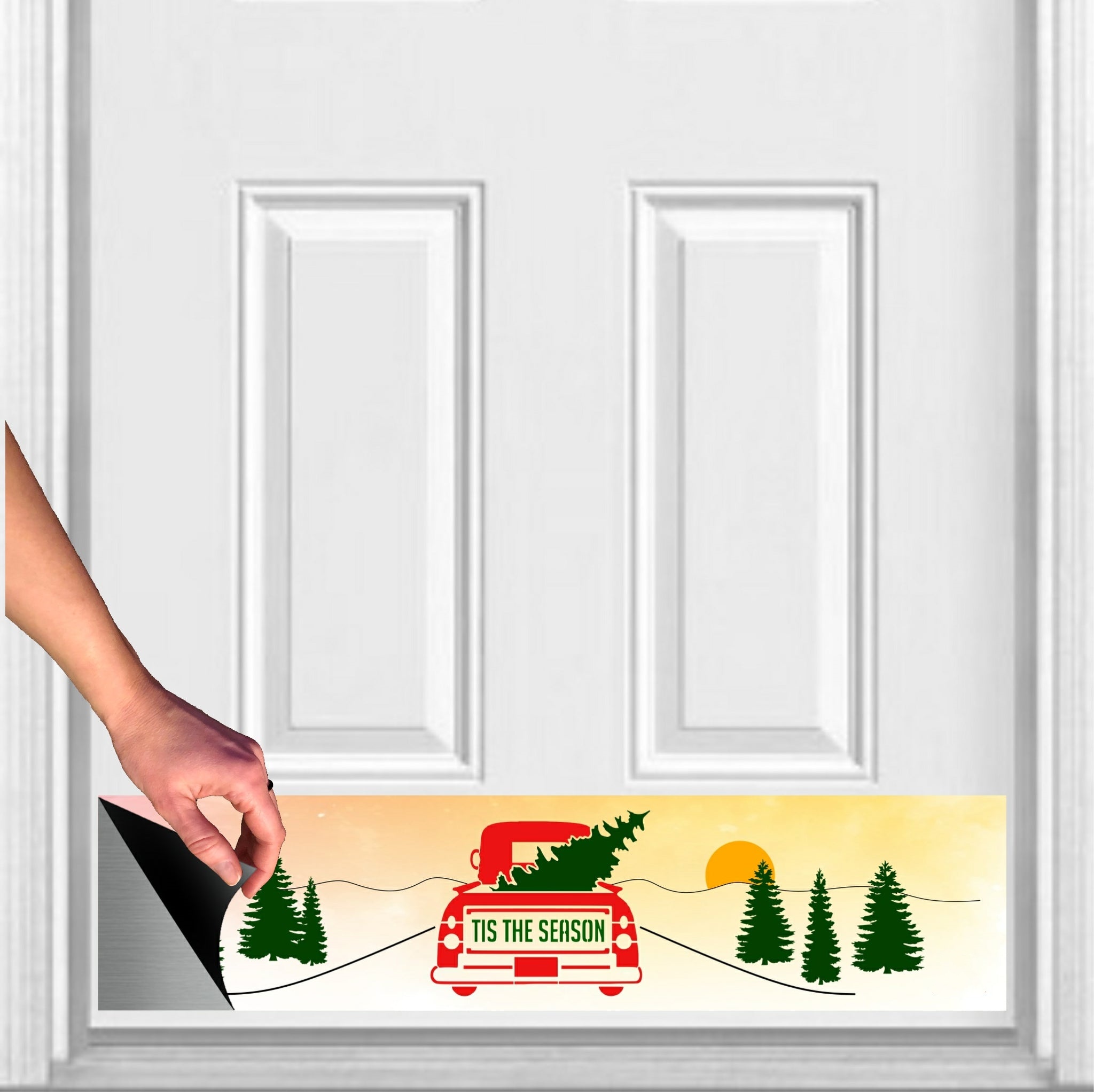 🎅2024 Christmas Promos🔥Deck the Door Decor | Rubber Magnetic Kick Plates | 8