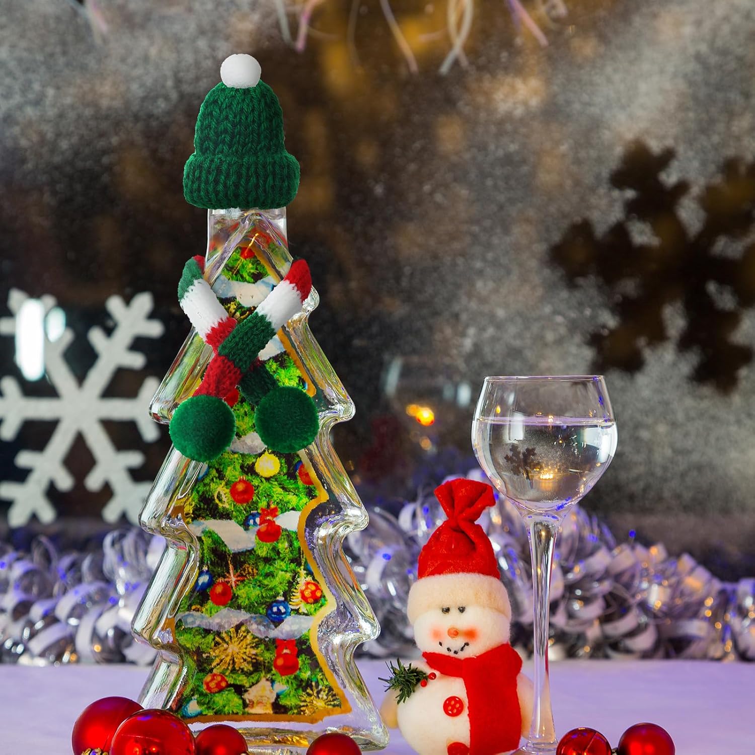 🔥Last Day 50% OFF🔥24/48/72/96 Pcs Mini Christmas Hats and Mini Scarf Set