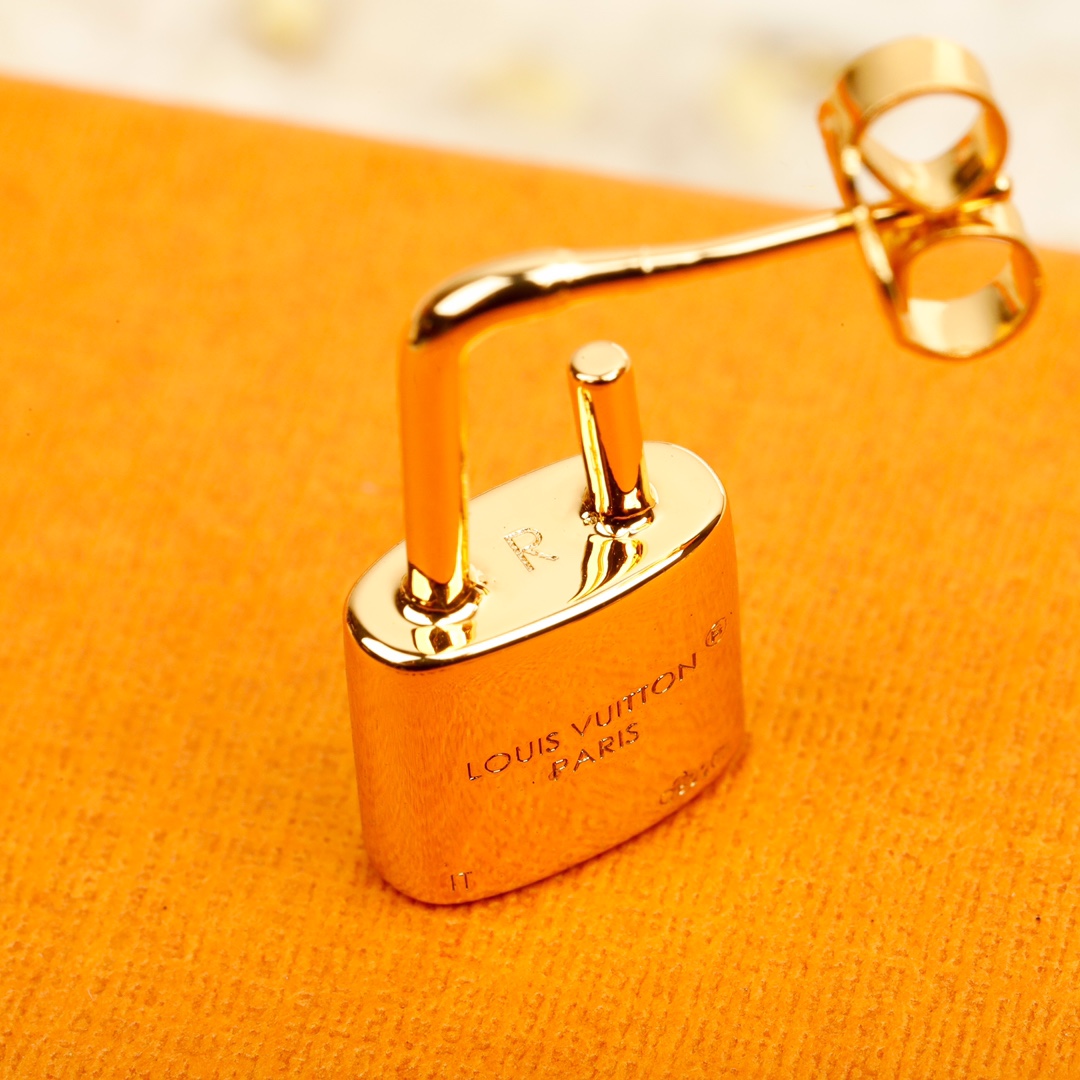 Louis Vuitton Limited Edition Lock Earrings