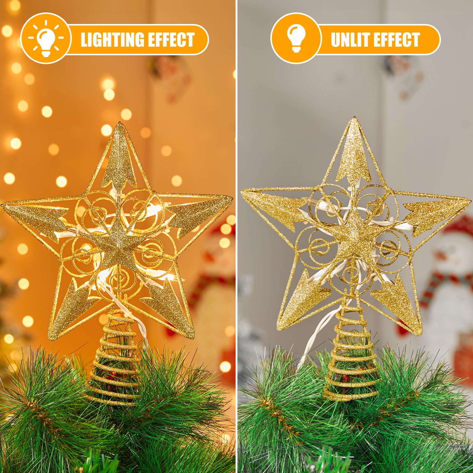 🎄Early Christmas Sale 49% OFF🎄Christmas Tree Topper Star Lights