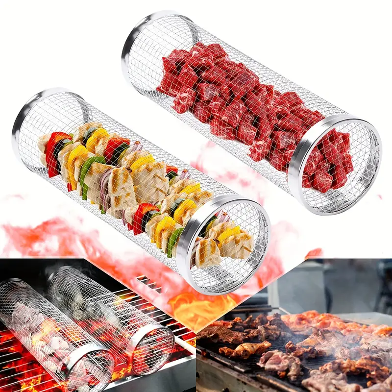 Rotating drum grill🔥 (a must-have for parties)