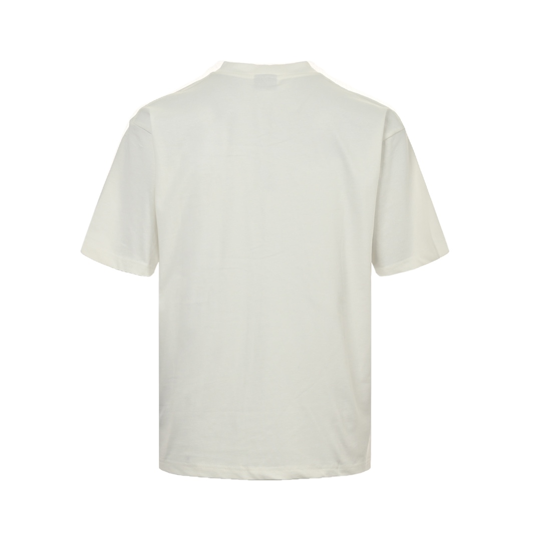 Balenciaga 24ss Manchester United joint destruction crack print short sleeves