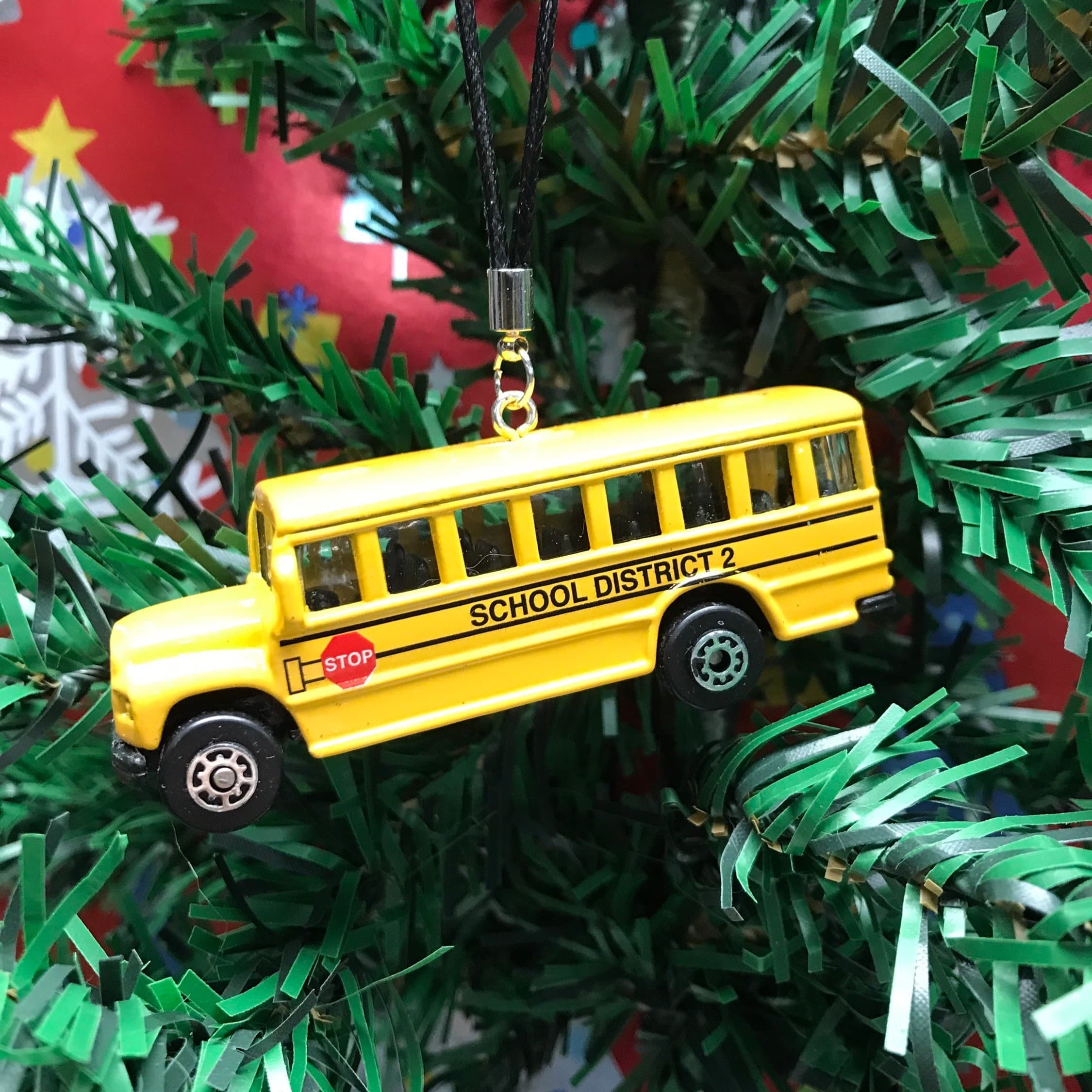 School Bus Christmas Ornament