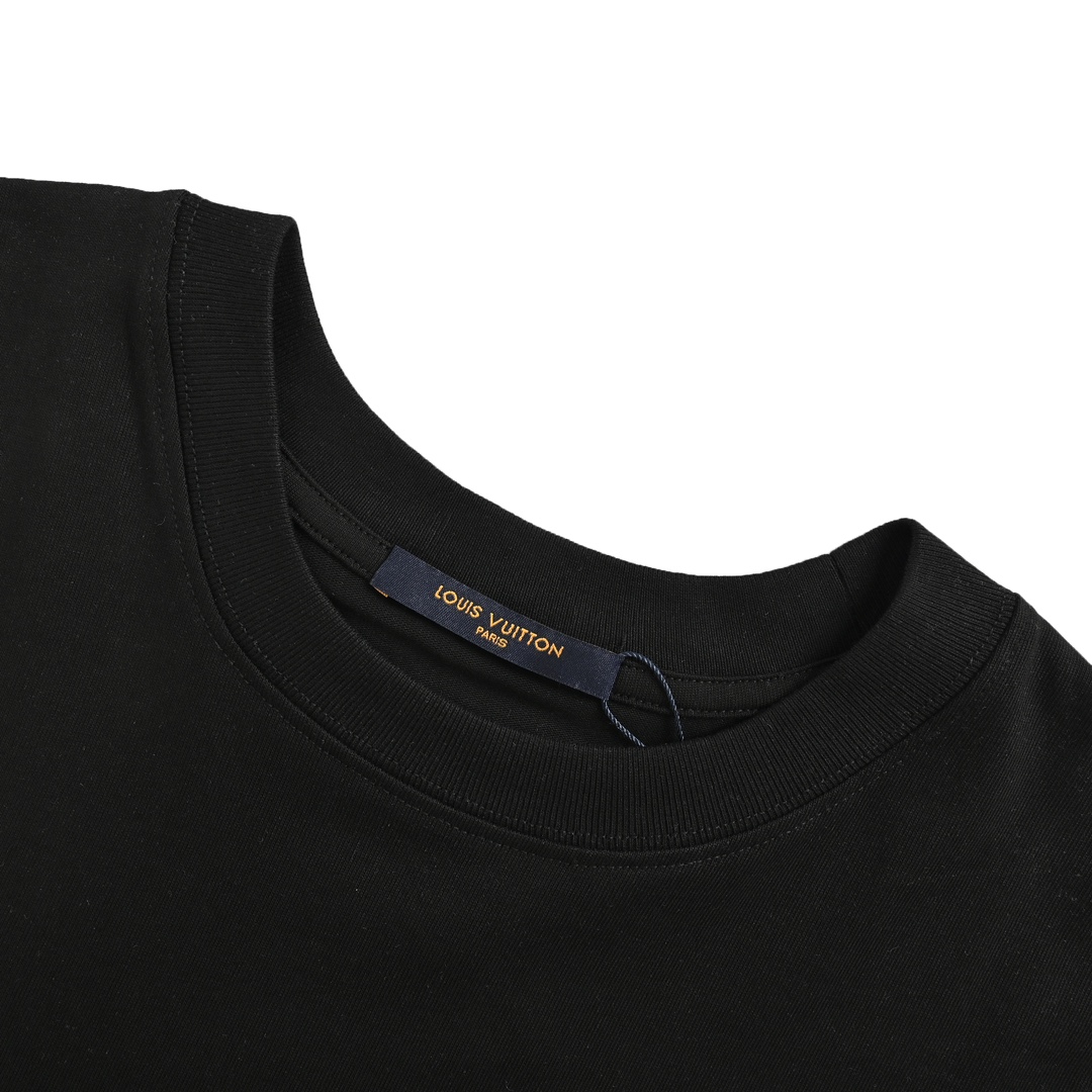Louis Vuitton 24ss floral lettering embroidered short sleeve