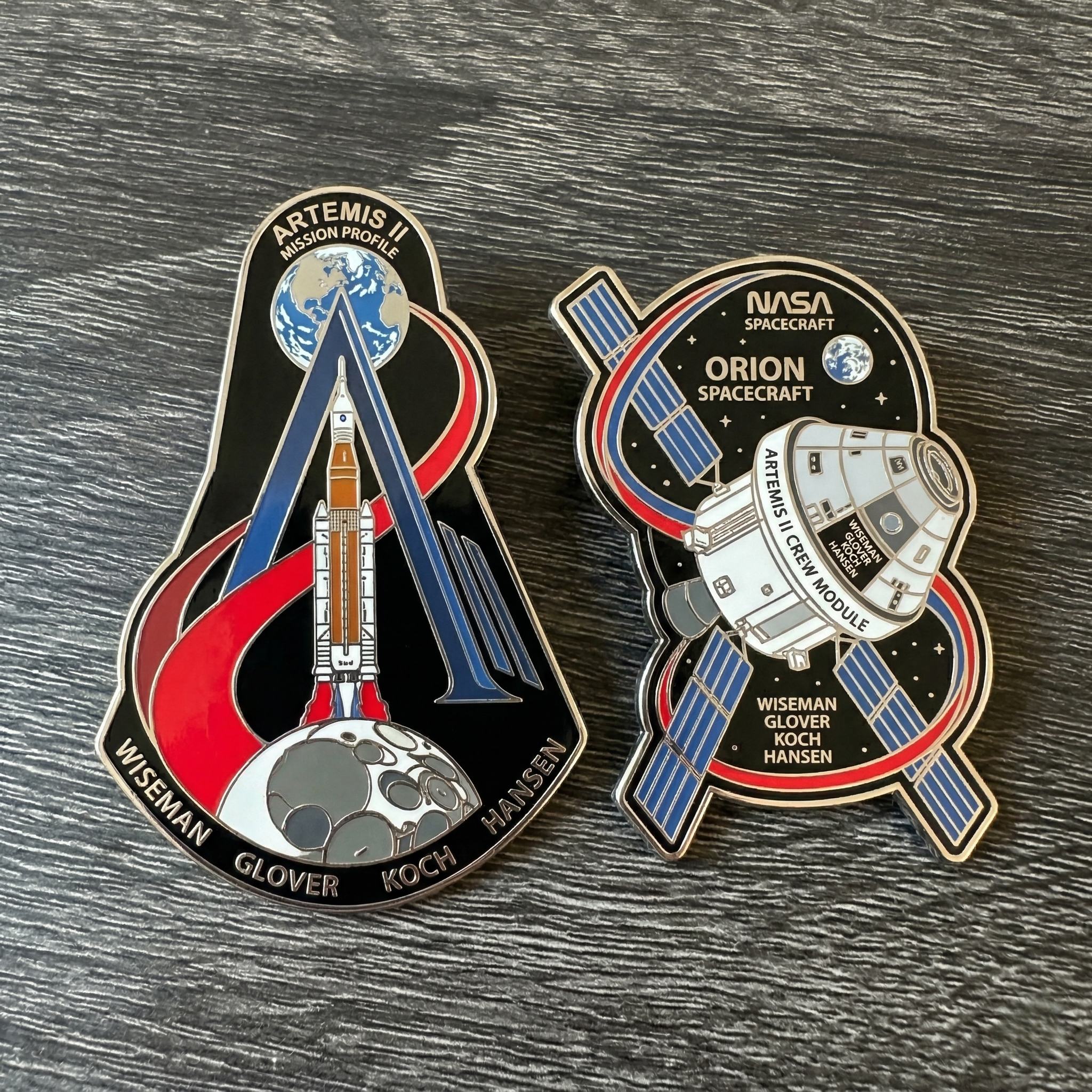 NASA Artemis II Mission Patch Hard Enamel Pin