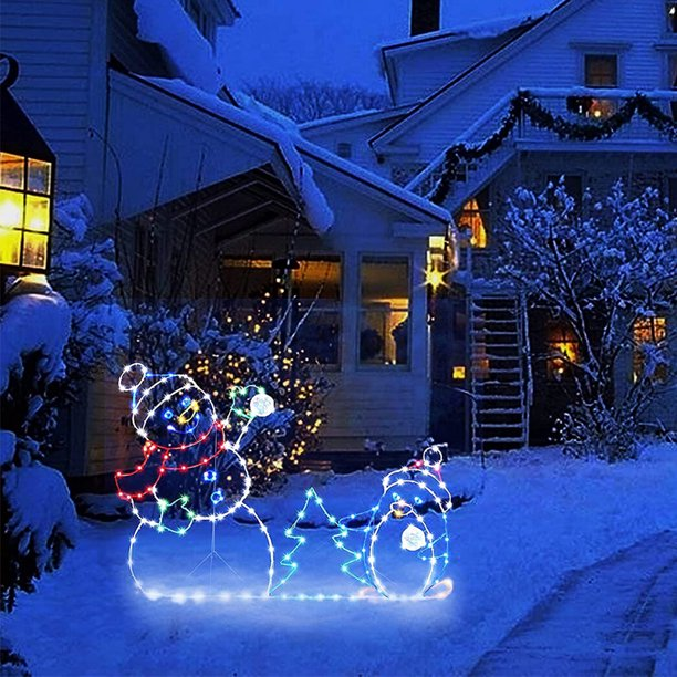 (🌲Early Christmas Sale- SAVE 50% OFF)The Playful Animated Snowball Light-BUY 2 GET 10% OFF & FREE SHIPPING