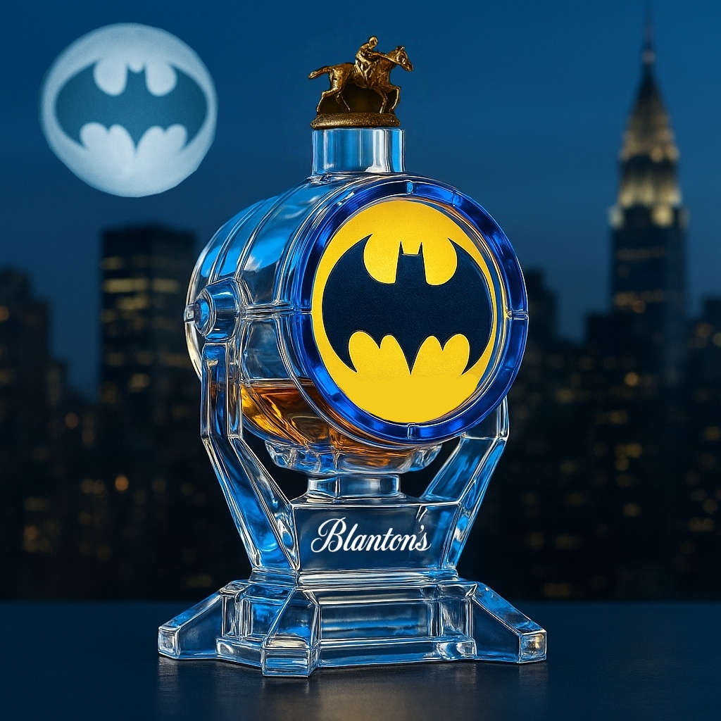 The Bat-Signal Whiskey Bottle