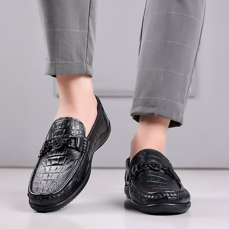 Men's Classic Crocodile Leather Shoes