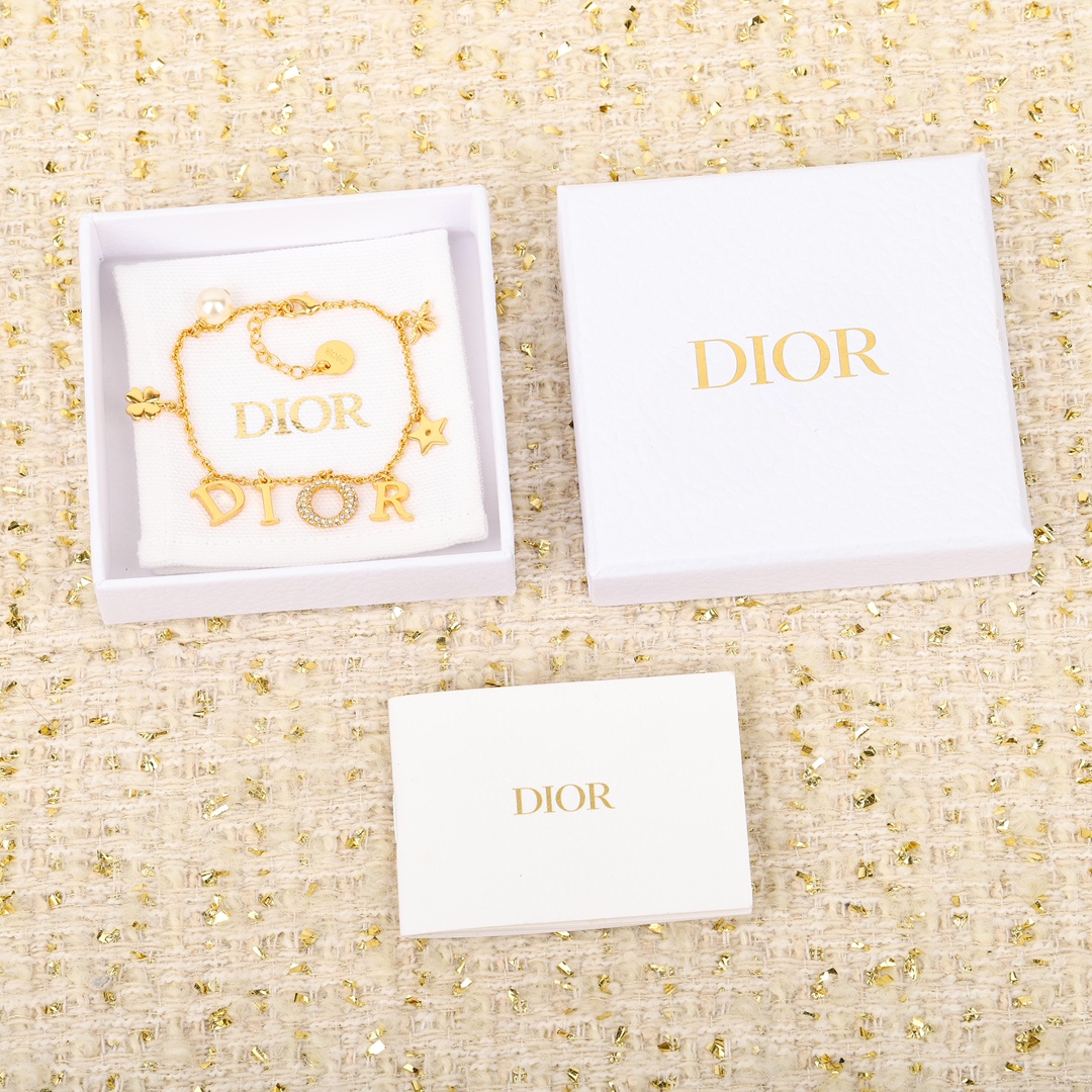 Dior Letter Bee Star Bracelet