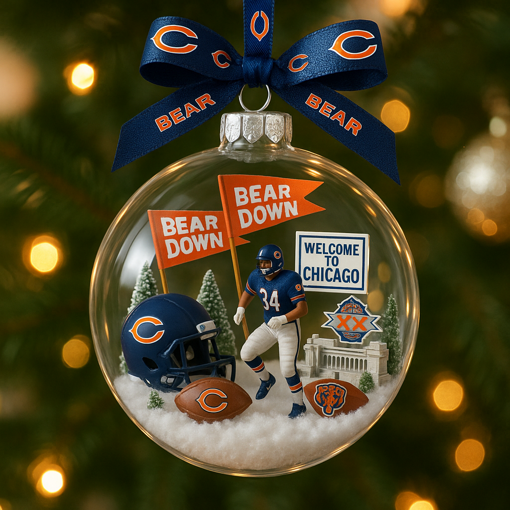 Chicago Bears Commemorative Christmas Ornament