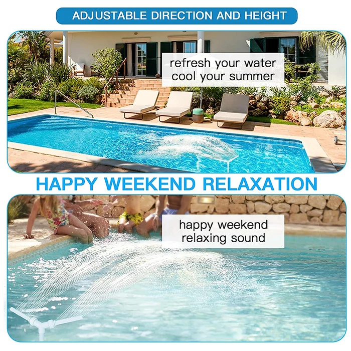 🔥Last Day Promotion-SAVE 50% OFF🔥Pool Fountain Sprayer With 7 Color Changing Night Lights🔥Buy 2 items and save 10% off & Free Shipping