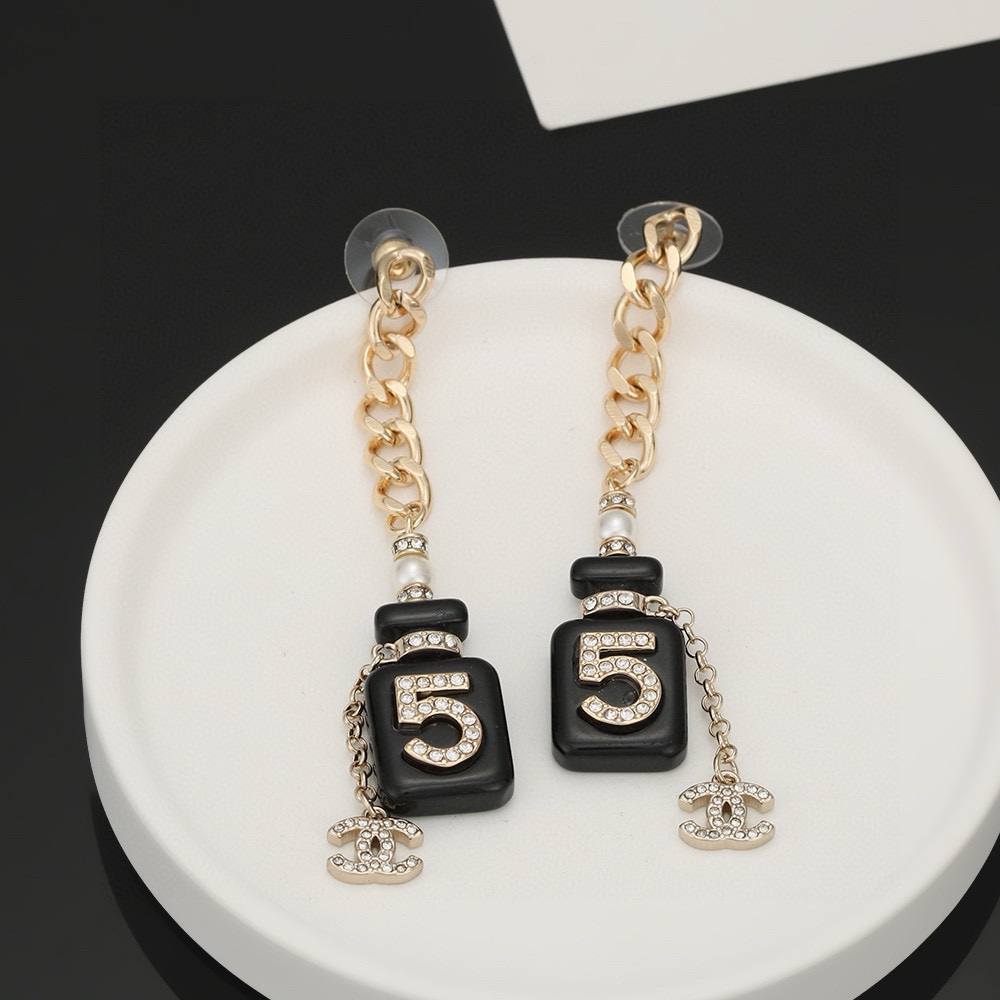 Chanel No. 5 Pendant Earrings