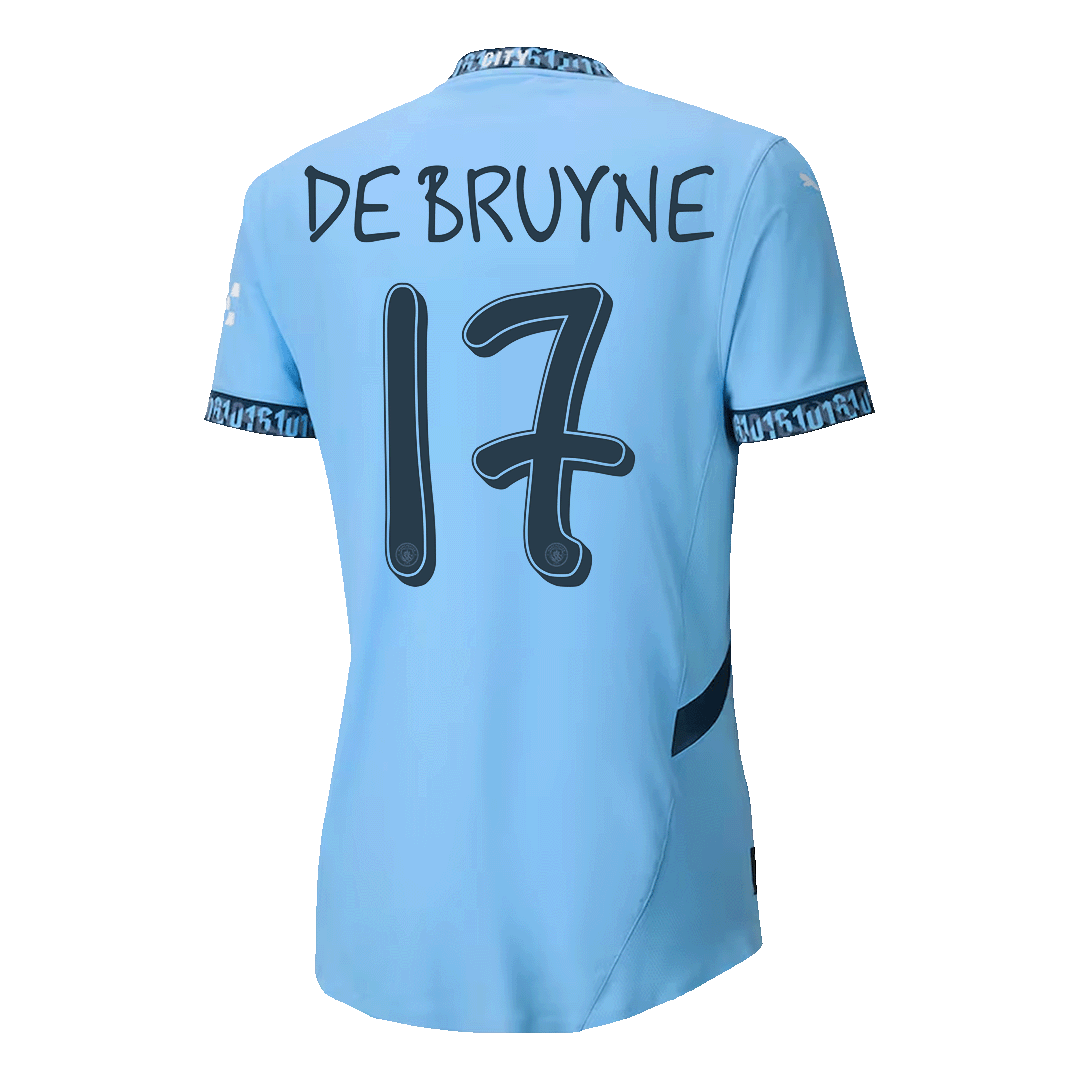 Authentic DE BRUYNE #17 Manchester City Football Jersey 2024/25-UCL
