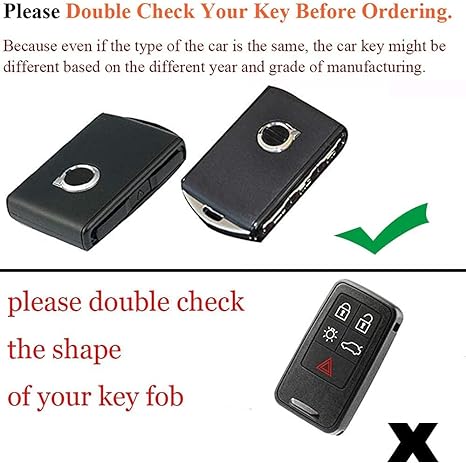 Buttons Genuine Leather Car Key