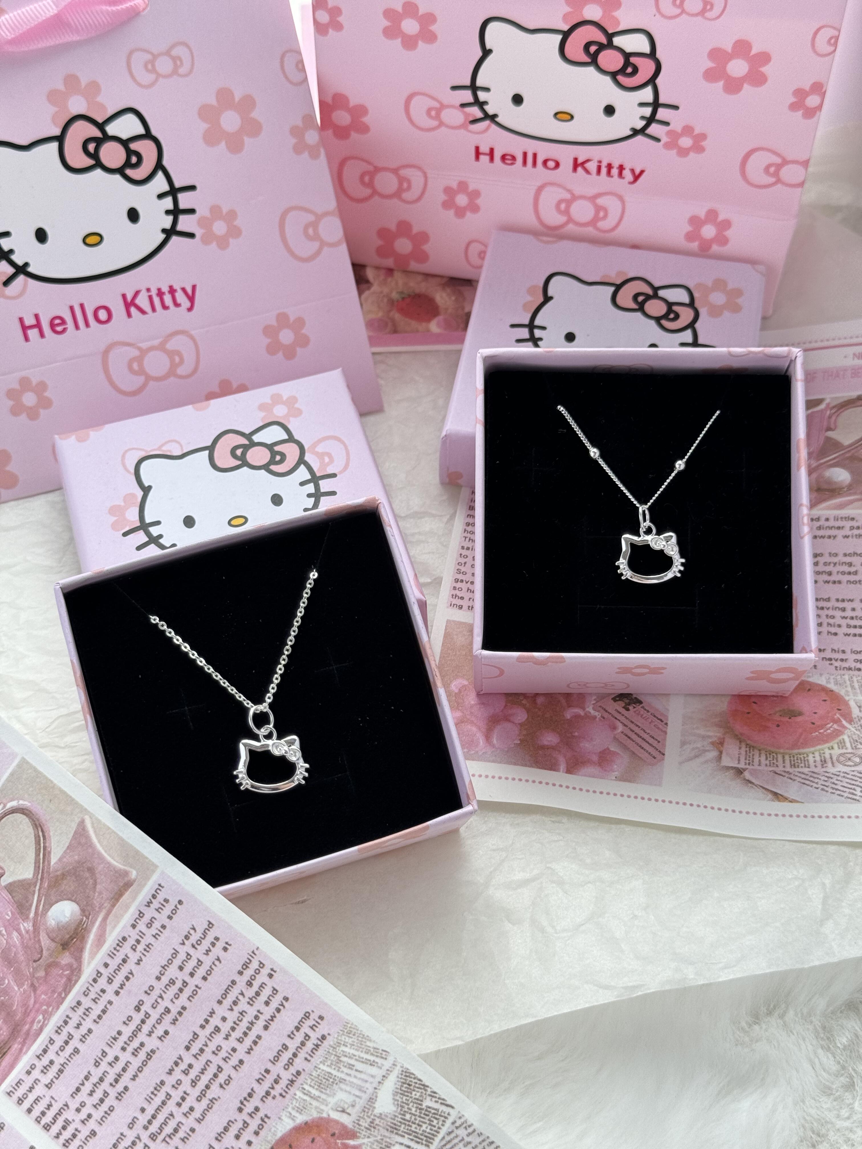 Hellokitty 925 Sterling Silver Dainty Pendant Necklace for Women (with Gift Box)