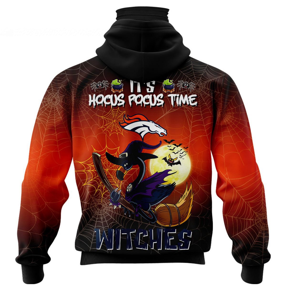 DENVER BRONCOS 3D HOODIE HALLOWEEN002