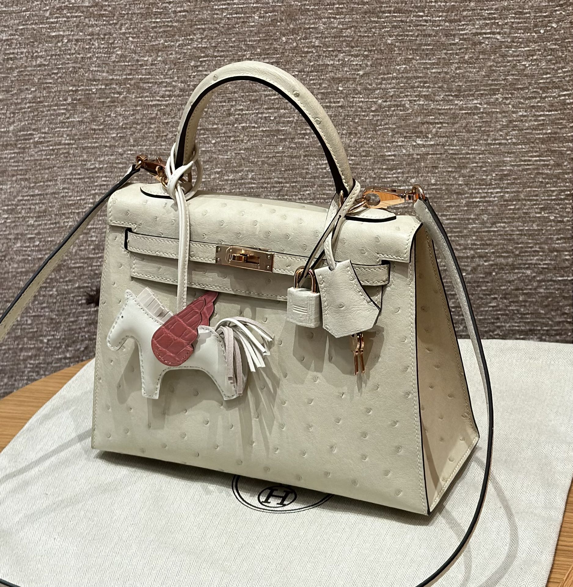 Hermes Kelly 3CParchemin Handbag (Handmade to order)