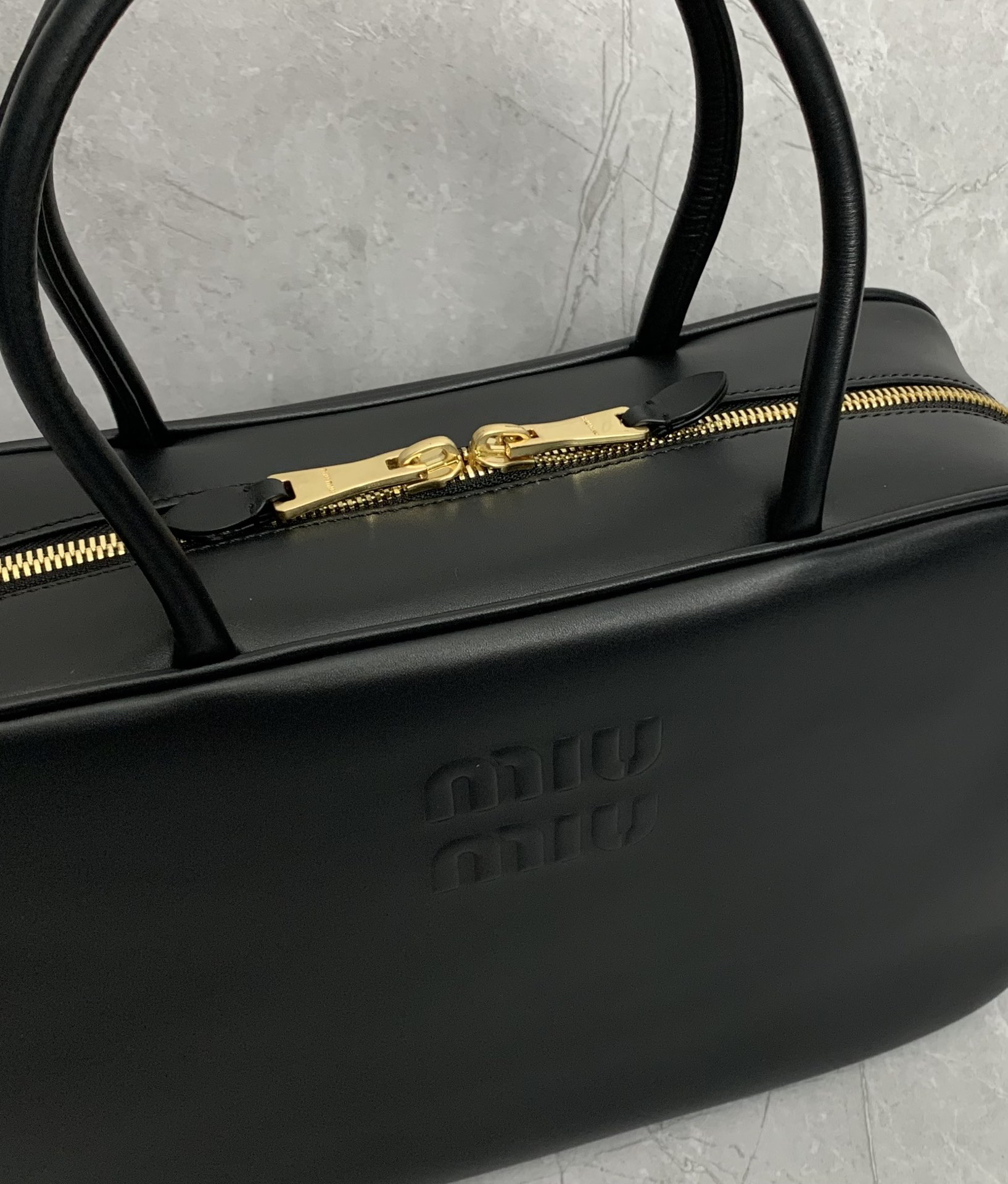 Miu Miu Brown Leather Briefcase 5BB117