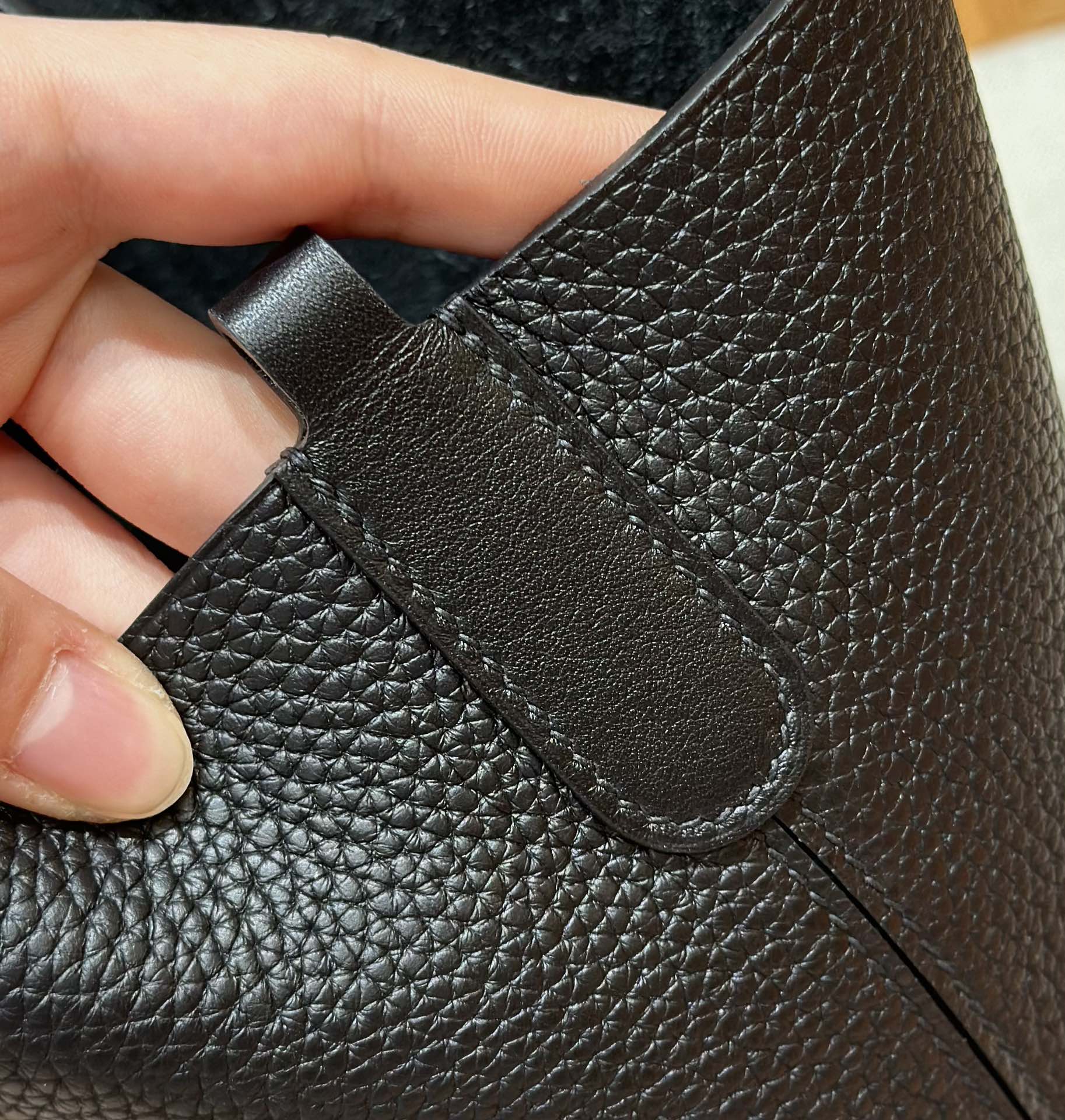 Hermès in the loop 89noir (handmade to order)
