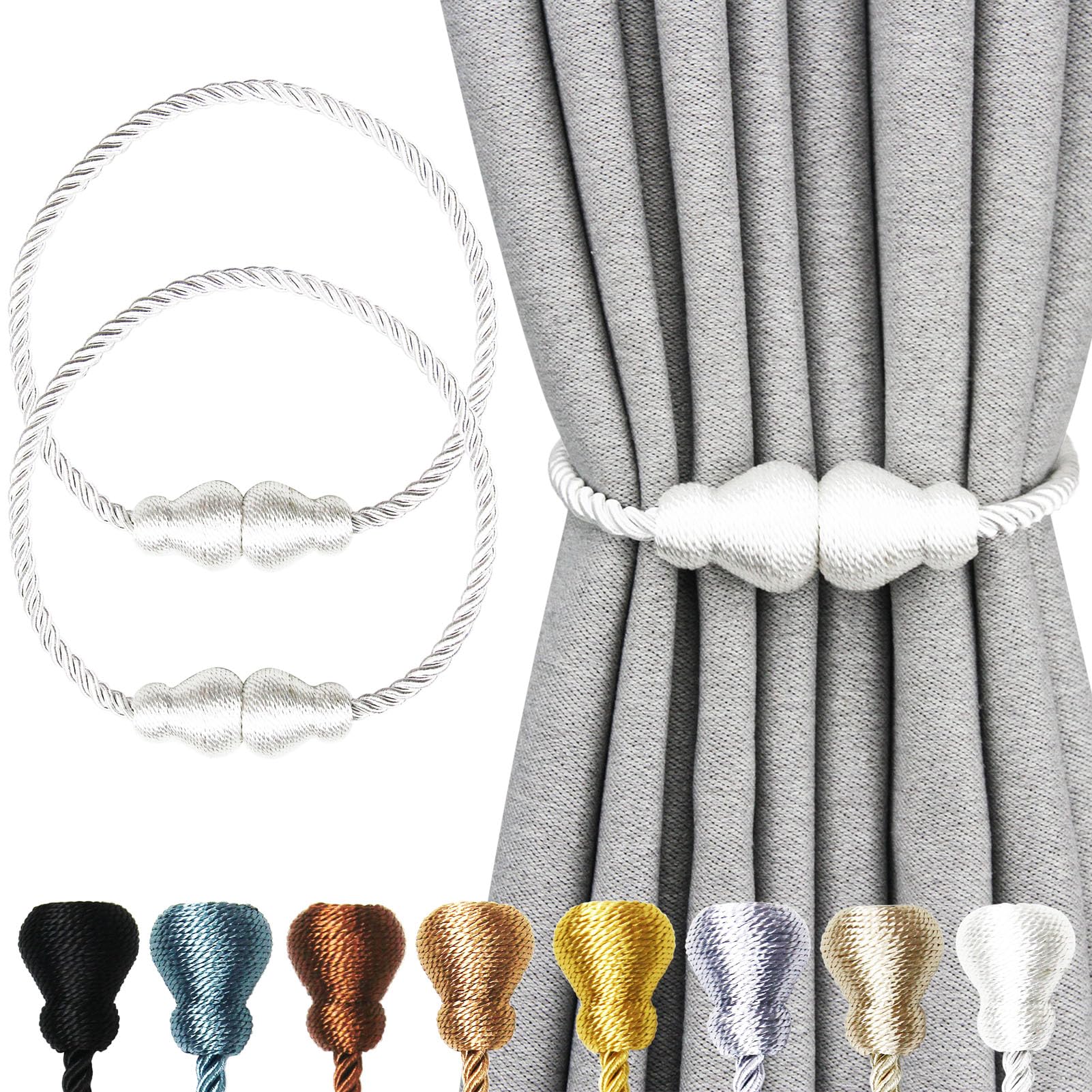 🎉Buy more, save more! 🛍️💰Decorative magnetic curtain holder🏡